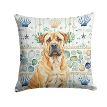 Load image into Gallery viewer, Fawn Boerboel Coastal Sea Glass Throw Pillow