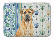 Load image into Gallery viewer, Fawn Boerboel Coastal Sea Glass Memory Foam Kitchen Mat