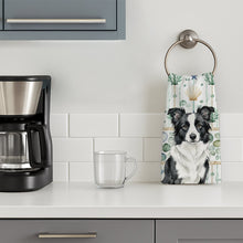 Load image into Gallery viewer, Border Collie Coastal Sea Glass Kitchen Towel