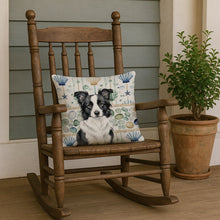 Load image into Gallery viewer, Border Collie Coastal Sea Glass Throw Pillow