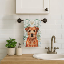 Load image into Gallery viewer, Red Border Terrier Coastal Sea Glass Kitchen Towel