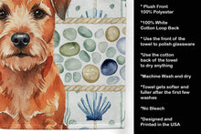 Load image into Gallery viewer, Red Border Terrier Coastal Sea Glass Kitchen Towel