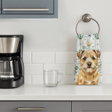Load image into Gallery viewer, Wheaten Border Terrier Coastal Sea Glass Kitchen Towel