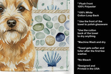 Load image into Gallery viewer, Wheaten Border Terrier Coastal Sea Glass Kitchen Towel