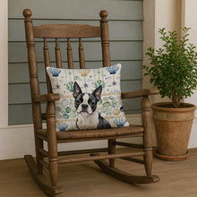 Load image into Gallery viewer, Boston Terrier Coastal Sea Glass Throw Pillow
