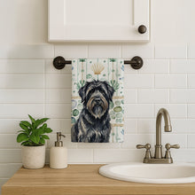 Load image into Gallery viewer, Bouvier des Flandres Coastal Sea Glass Kitchen Towel
