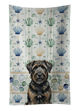 Load image into Gallery viewer, Brindle Bouvier des Flandres Coastal Sea Glass Kitchen Towel
