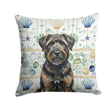 Load image into Gallery viewer, Brindle Bouvier des Flandres Coastal Sea Glass Throw Pillow