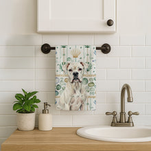 Load image into Gallery viewer, White Boxer Coastal Sea Glass Kitchen Towel