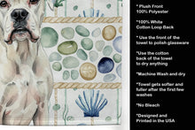 Load image into Gallery viewer, White Boxer Coastal Sea Glass Kitchen Towel