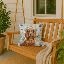 Load image into Gallery viewer, Boykin Spaniel Coastal Sea Glass Throw Pillow