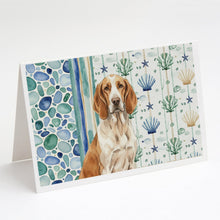 Load image into Gallery viewer, Bracco Italiano Coastal Sea Glass Greeting Cards Pack of 8