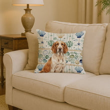 Load image into Gallery viewer, Bracco Italiano Coastal Sea Glass Throw Pillow