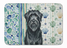 Load image into Gallery viewer, Black Briard Coastal Sea Glass Memory Foam Kitchen Mat