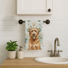 Load image into Gallery viewer, Tawny Briard Coastal Sea Glass Kitchen Towel