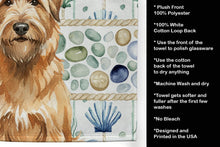 Load image into Gallery viewer, Tawny Briard Coastal Sea Glass Kitchen Towel