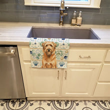 Load image into Gallery viewer, Tawny Briard Coastal Sea Glass Kitchen Towel