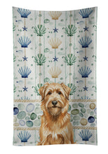 Load image into Gallery viewer, Tawny Briard Coastal Sea Glass Kitchen Towel