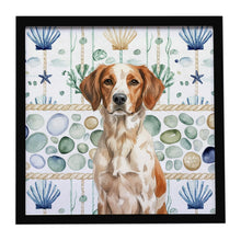 Load image into Gallery viewer, Roan Brittany Coastal Sea Glass Framed Metal Print