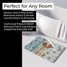 Load image into Gallery viewer, Roan Brittany Coastal Sea Glass Memory Foam Kitchen Mat