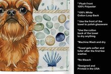 Load image into Gallery viewer, Belge Brussels Griffon Coastal Sea Glass Kitchen Towel