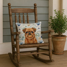 Load image into Gallery viewer, Belge Brussels Griffon Coastal Sea Glass Throw Pillow
