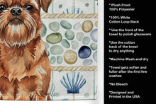 Load image into Gallery viewer, Red Brussels Griffon Coastal Sea Glass Kitchen Towel