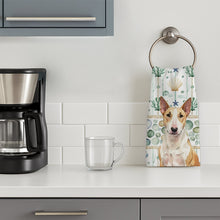 Load image into Gallery viewer, Fawn and White Bull Terrier Coastal Sea Glass Kitchen Towel