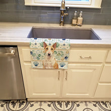 Load image into Gallery viewer, Fawn and White Bull Terrier Coastal Sea Glass Kitchen Towel
