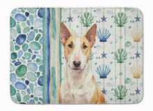 Load image into Gallery viewer, Fawn and White Bull Terrier Coastal Sea Glass Memory Foam Kitchen Mat