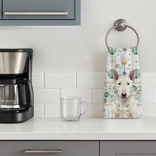 Load image into Gallery viewer, White Bull Terrier Coastal Sea Glass Kitchen Towel
