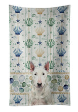 Load image into Gallery viewer, White Bull Terrier Coastal Sea Glass Kitchen Towel
