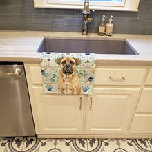 Load image into Gallery viewer, Bullmastiff Coastal Sea Glass Kitchen Towel
