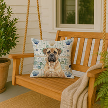 Load image into Gallery viewer, Bullmastiff Coastal Sea Glass Throw Pillow