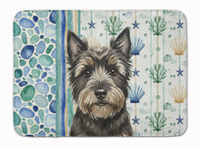 Load image into Gallery viewer, Black Cairn Terrier Coastal Sea Glass Memory Foam Kitchen Mat