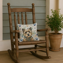 Load image into Gallery viewer, Cairn Terrier Coastal Sea Glass Throw Pillow