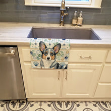 Load image into Gallery viewer, Blue Merle Cardigan Welsh Corgi Coastal Sea Glass Kitchen Towel