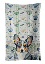 Load image into Gallery viewer, Blue Merle Cardigan Welsh Corgi Coastal Sea Glass Kitchen Towel