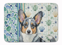 Load image into Gallery viewer, Blue Merle Cardigan Welsh Corgi Coastal Sea Glass Memory Foam Kitchen Mat