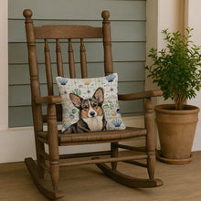 Load image into Gallery viewer, Brindle Cardigan Welsh Corgi Coastal Sea Glass Throw Pillow