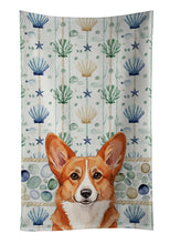 Load image into Gallery viewer, Red Cardigan Welsh Corgi Coastal Sea Glass Kitchen Towel