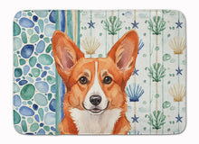 Load image into Gallery viewer, Red Cardigan Welsh Corgi Coastal Sea Glass Memory Foam Kitchen Mat