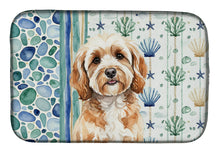 Load image into Gallery viewer, Cavapoo Coastal Sea Glass Dish Drying Mat