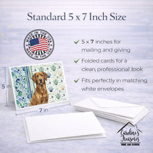 Load image into Gallery viewer, Chesapeake Bay Retriever Coastal Sea Glass Greeting Cards Pack of 8