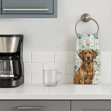 Load image into Gallery viewer, Chesapeake Bay Retriever Coastal Sea Glass Kitchen Towel