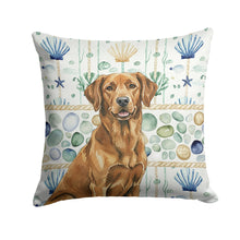 Load image into Gallery viewer, Chesapeake Bay Retriever Coastal Sea Glass Throw Pillow