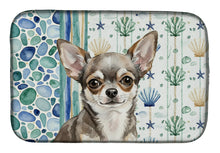 Load image into Gallery viewer, Chihuahua Coastal Sea Glass Dish Drying Mat