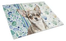 Load image into Gallery viewer, Chihuahua Coastal Sea Glass Glass Cutting Board