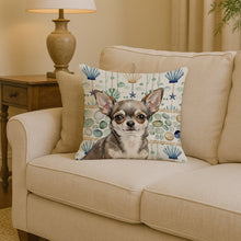 Load image into Gallery viewer, Chihuahua Coastal Sea Glass Throw Pillow