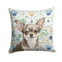 Load image into Gallery viewer, Chihuahua Coastal Sea Glass Throw Pillow